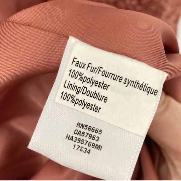 Halogen Boucle Coat Womens M Rust Pink Shawl Collar Longline Jacket Fall Winter - Picture 7 of 11